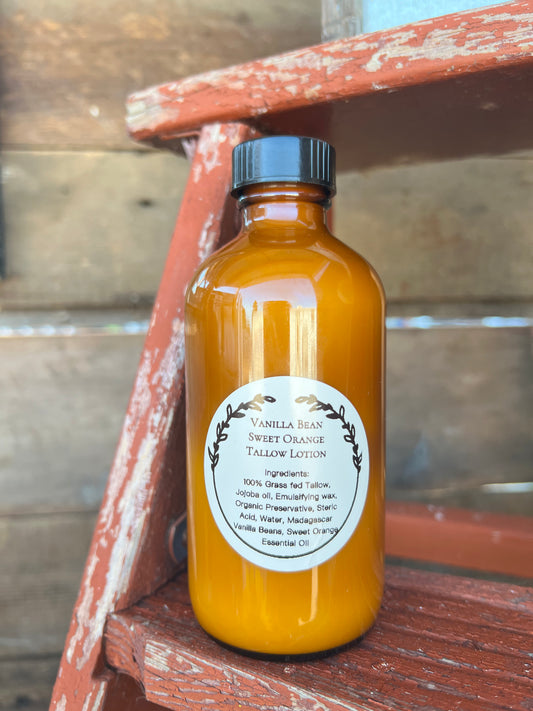 Vanilla Bean Sweet Orange Tallow Lotion